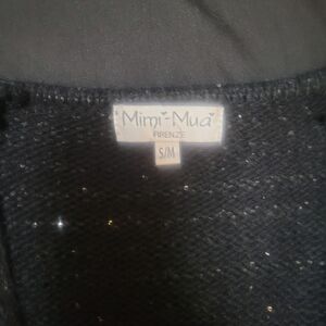 Mimi Mua Black Sequin Top